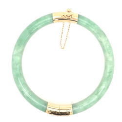 Pre Owned 14ct Jade Bangle ZX127